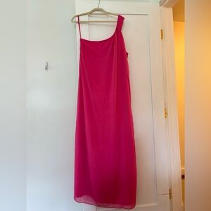 Tuckernuck Pomander Place Soeil Gown Women's One-Shoulder Fuchsia